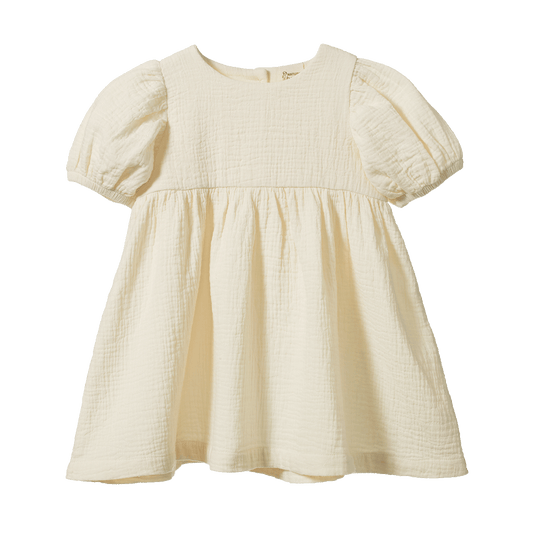 Nature Baby Albertine Dress Muslin Natural
