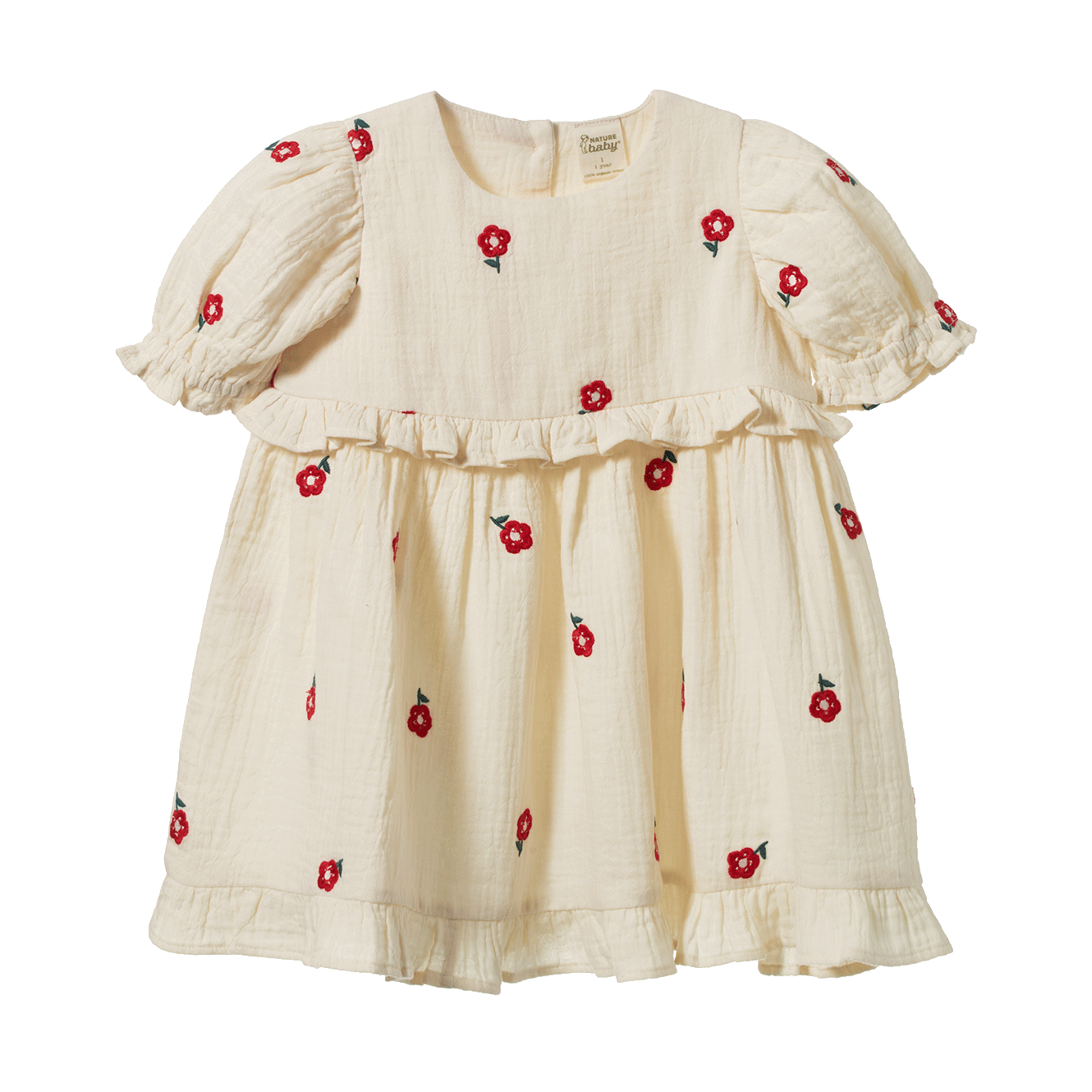 Nature Baby Valentina Dress Red Flora
