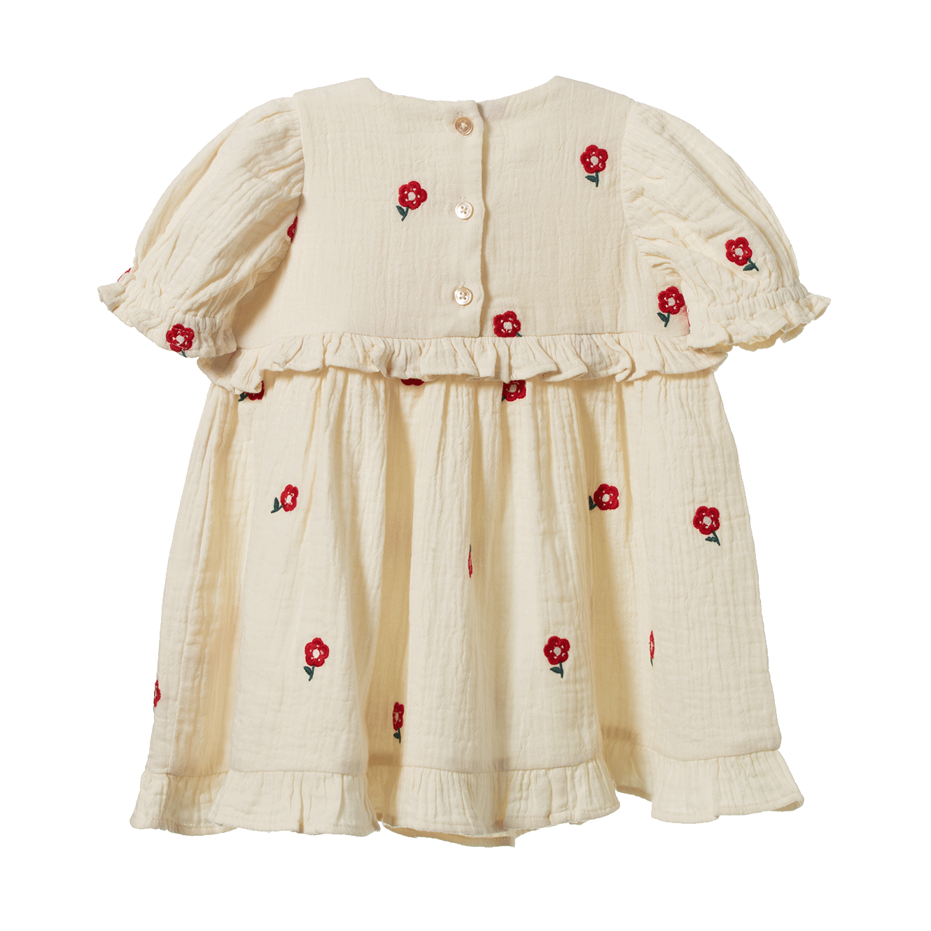 Nature Baby Valentina Dress Red Flora