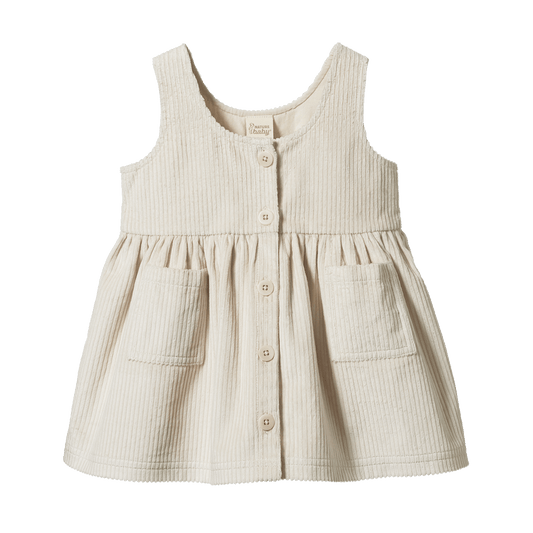 Nature Baby Willa Pinafore Ecru