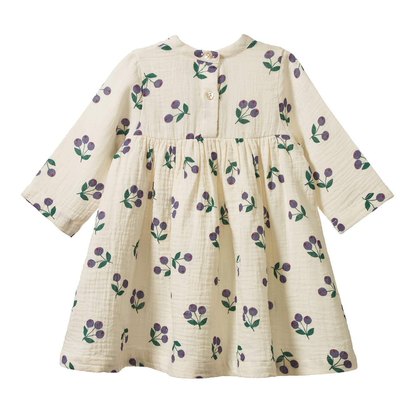 Nature Baby Mabel Dress Winter Berry Natural Print