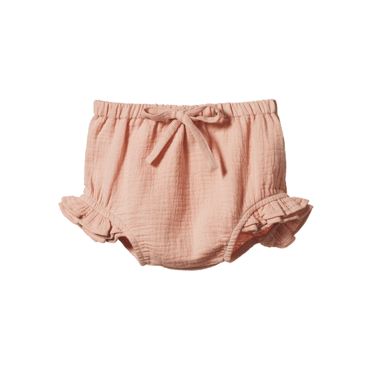 Nature Baby Petal Bloomers Muslin Rose Dust