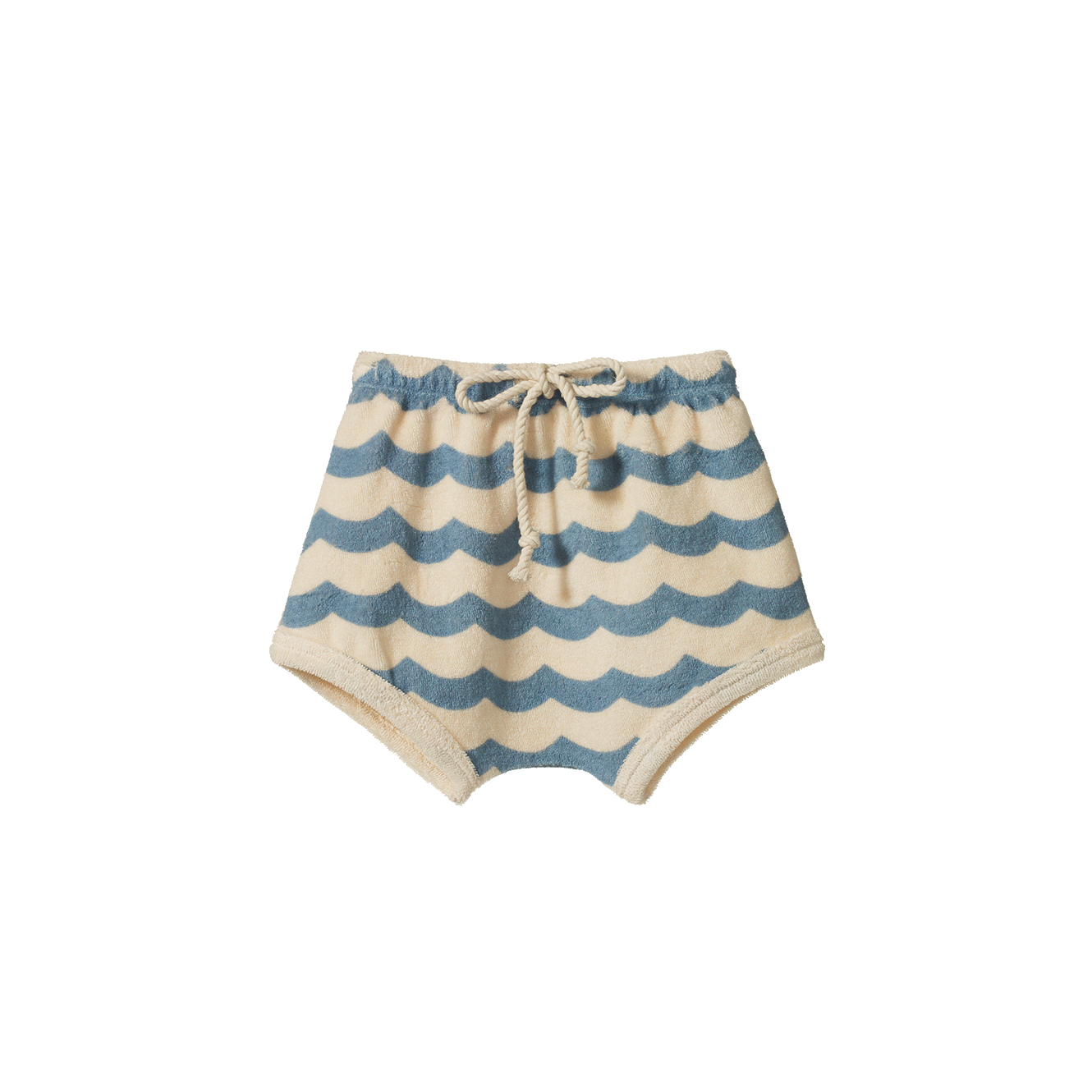 Nature Baby Terry Short Waves Print