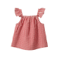 Nature Baby Petal Set Red Gingham Check