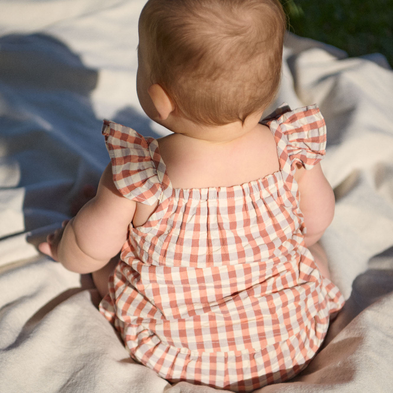 Nature Baby Petal Set Dandelion Gingham