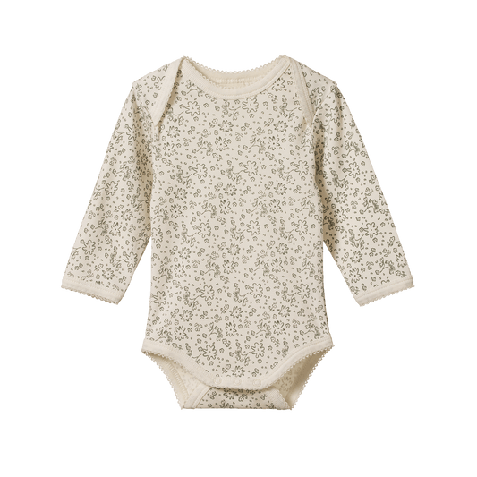 Nature Baby Long Sleeve Bodysuit Petite Bloomsbury Print