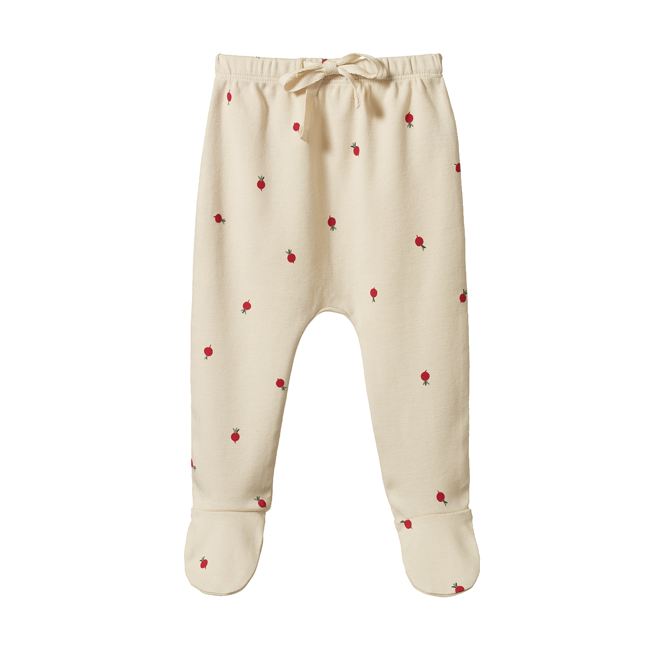 Nature Baby Footed Rompers Radish Print