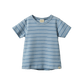 Nature Baby Short Sleeve River Tee Blue Stripe Trio