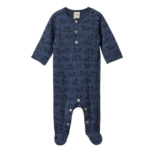 Nature Baby Merino Essential Stretch & Grow Dog  Days Print Merino