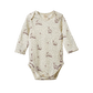 Nature Baby Merino Essential Long Sleeve Bodysuit Rabbitty Print