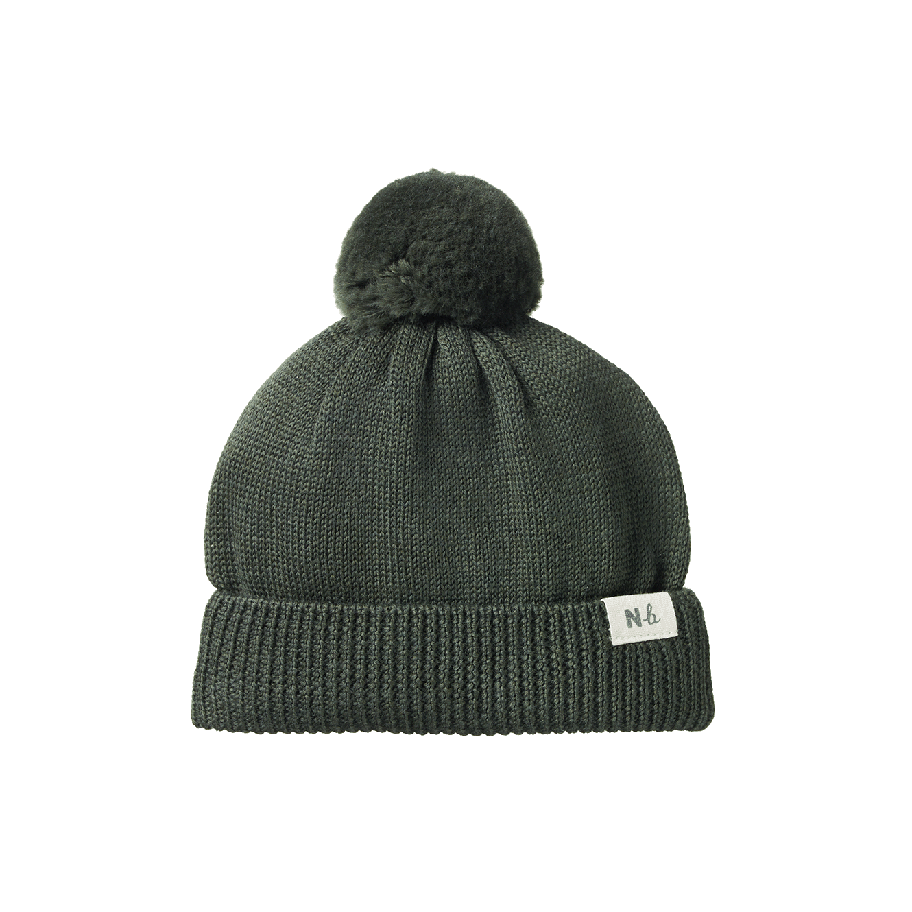 Nature Baby Alpine Pom Pom Beanie Thyme