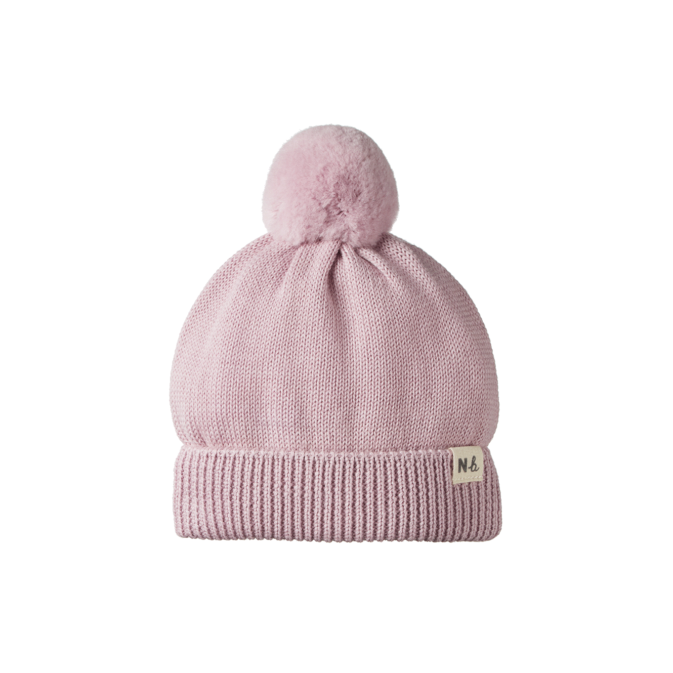 Nature Baby Alpine Pom Pom Beanie Lilac