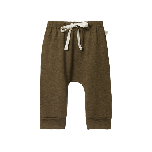 Nature Baby Merino Drawstring Pants Herb