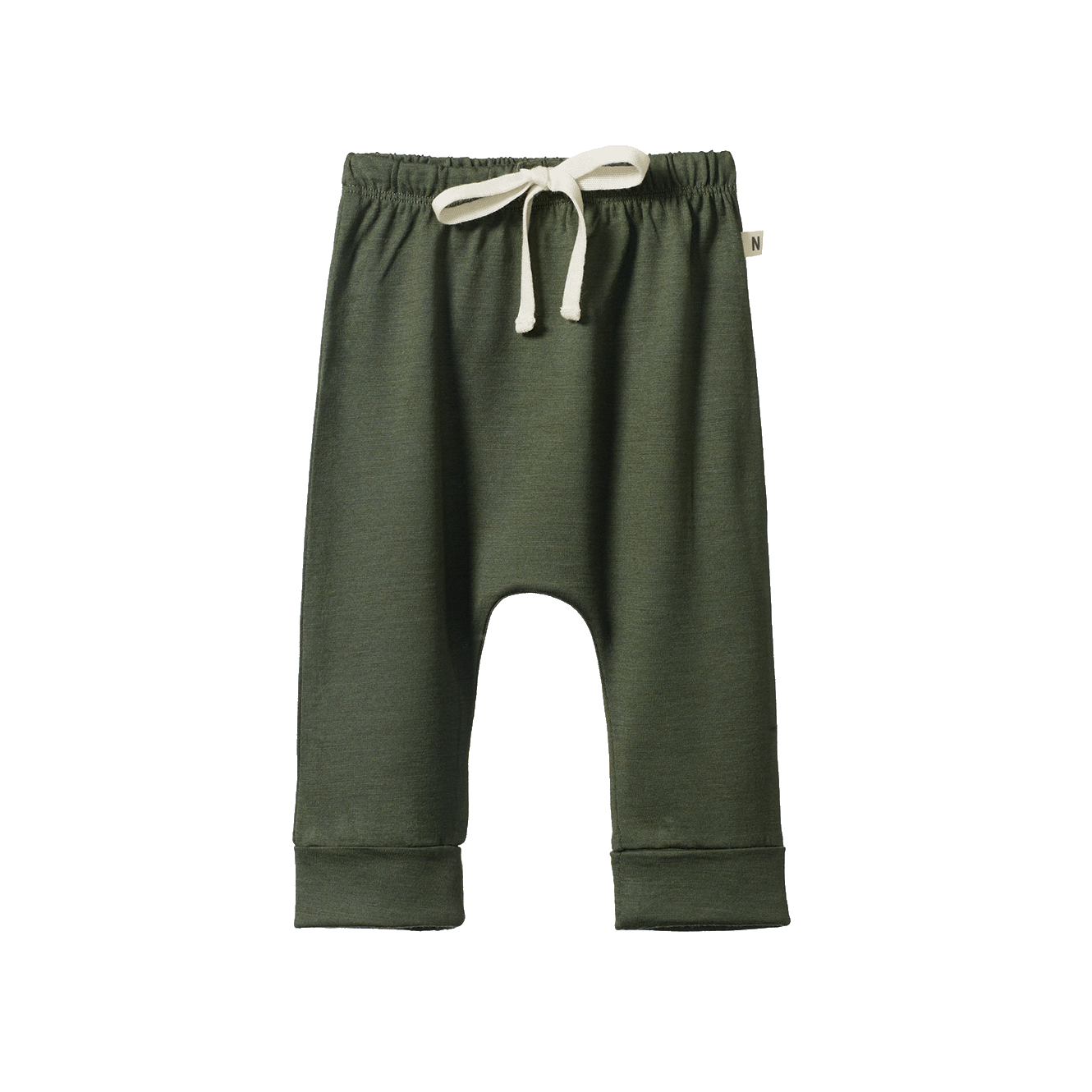 Nature Baby Merino Essential Drawstring Pants Thyme