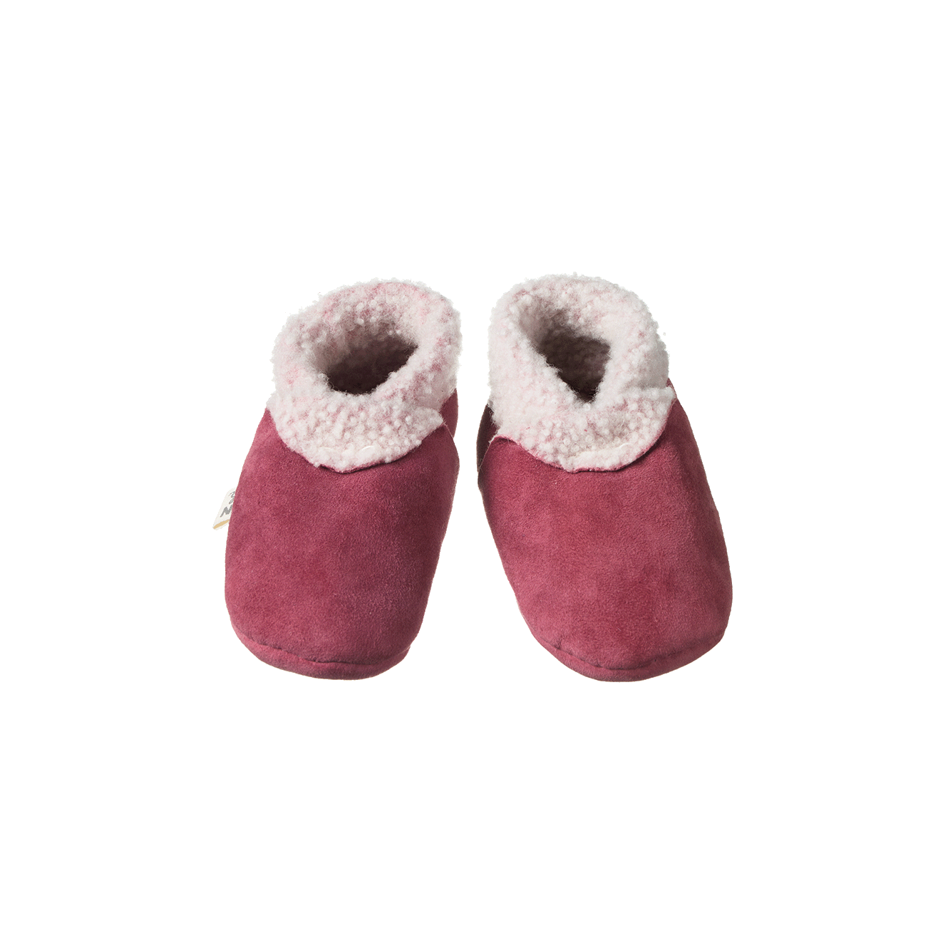 Nature Baby Lambskin Booties Rhubarb