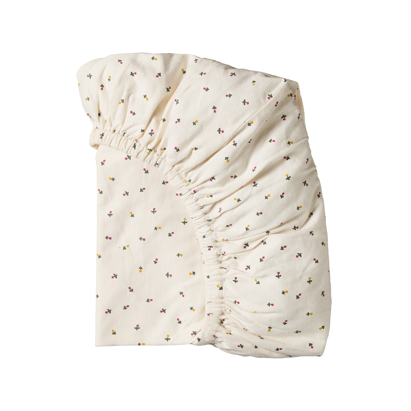 Nature Baby Fitted Sheet Jersey Aster Floral Print Bassinet
