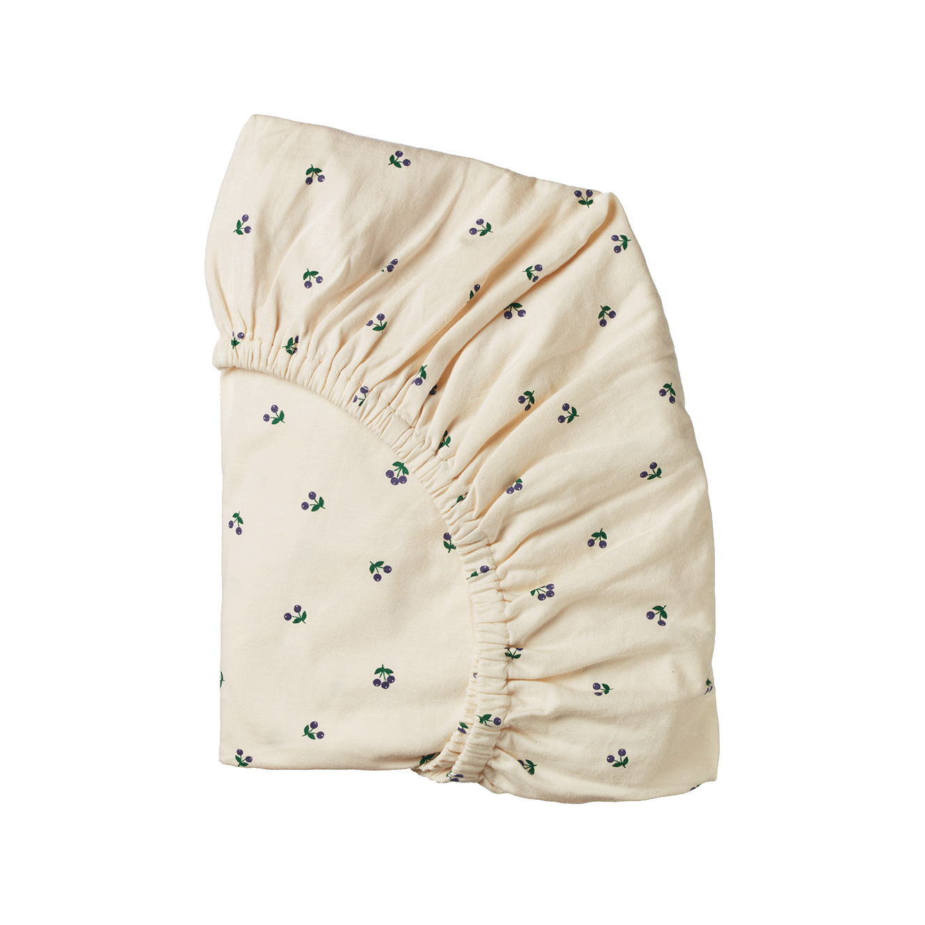 Nature Baby Fitted Sheet Jersey Winter Berry Print Bassinet