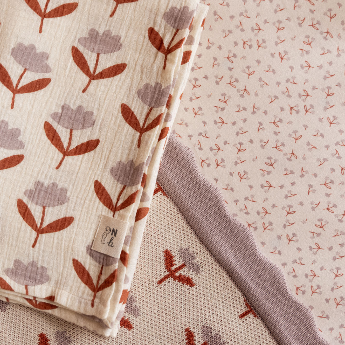 Nature Baby Fitted Sheet Jersey Dandelion Print Bassinet