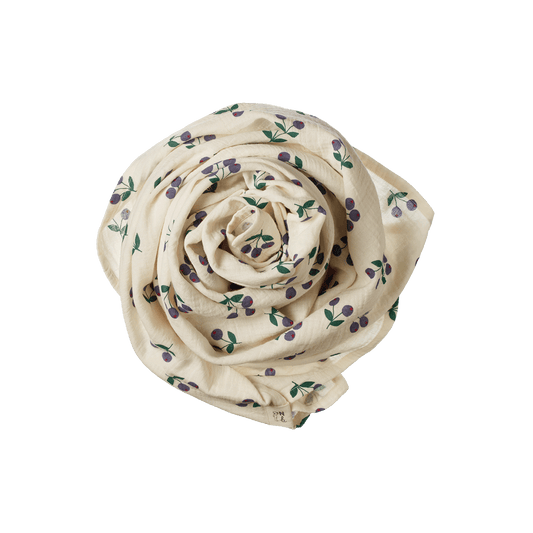 Nature Baby Muslin Wrap Winter Berry Natural Print