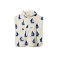 Nature Baby Organic Cotton Poncho Towel Regatta Print Terry