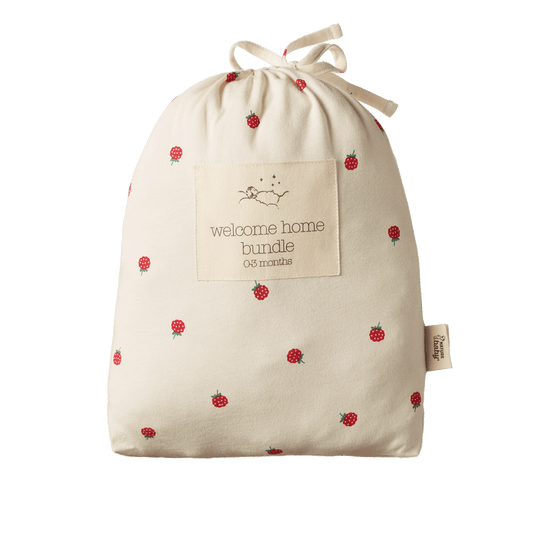Nature Baby Welcome Home Bundle Raspberry Print