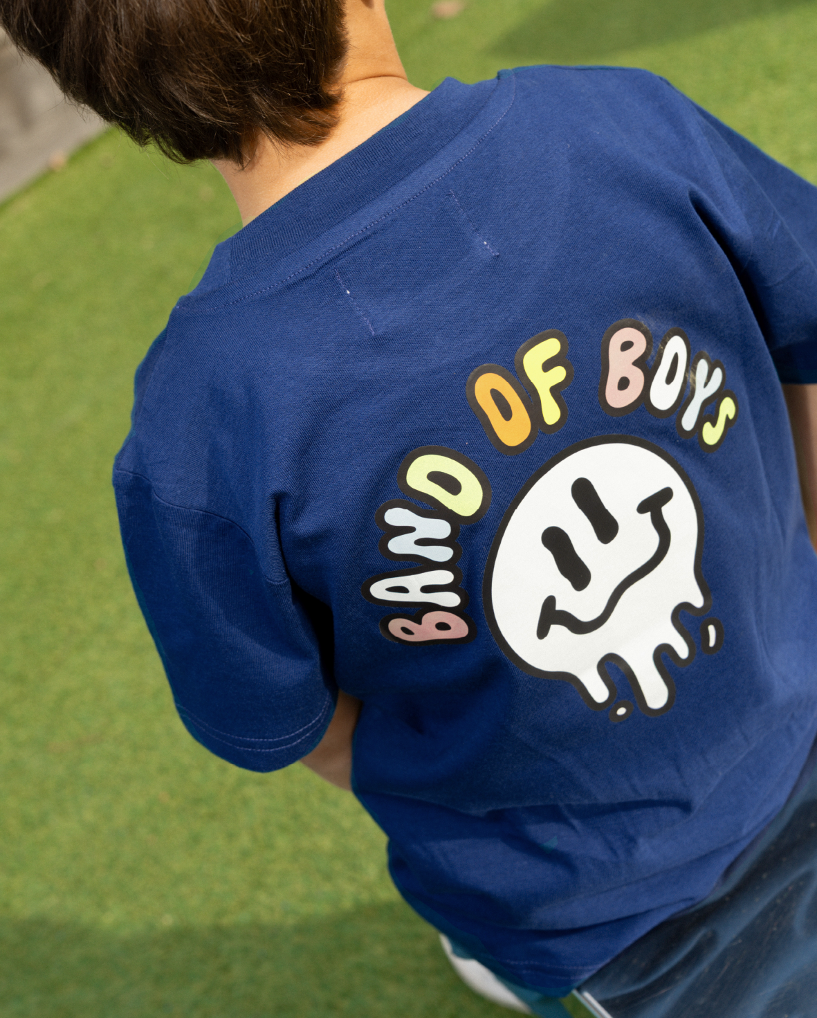 Band of Boys Navy Smiles Tee