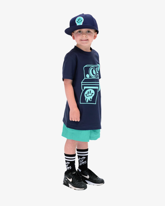 Band of Boys  Drippin in Smiles Flat Peak Cap Navy