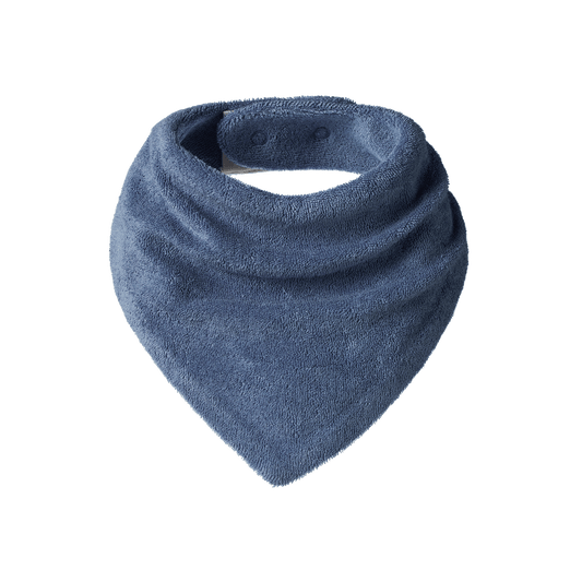 Nature Baby Triangle Bib Terry Dusky Blue