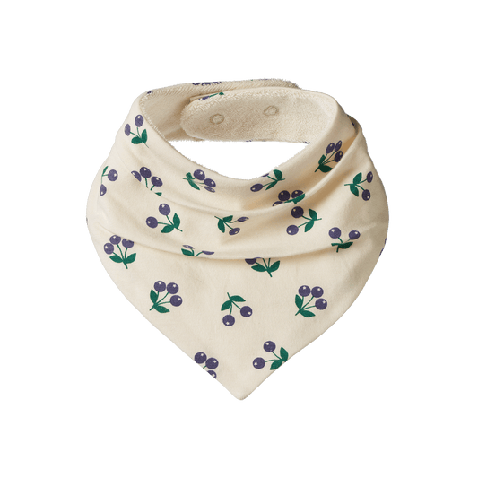 Nature Baby Triangle Bib Little Winter Berry Print