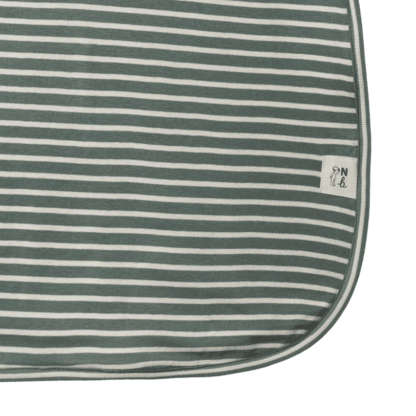 Nature Baby Organic Cotton & Merino Sleeping Bag Nettle Twin Stripe