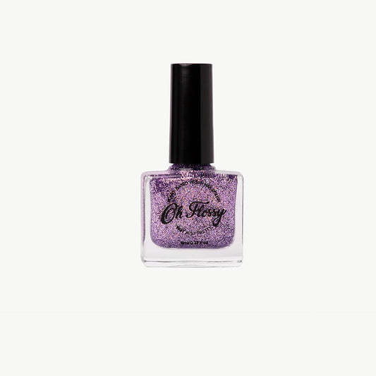 Oh Flossy Nail Polish Purple Glitter