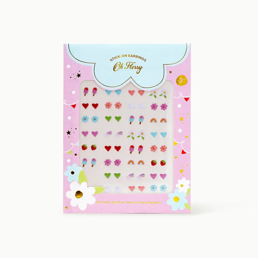 Oh Flossy Kids Stick On Earrings