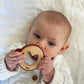 Over the Dandelions Mykah Monkey Teether Wood + Silicone