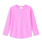 Milky Pink Henley Long Sleeve Tee