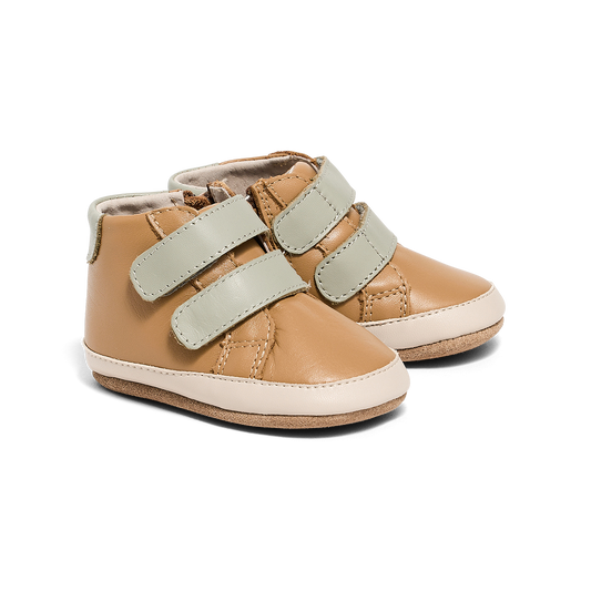 Pretty Brave Baby Hi-Top Tan/Sage