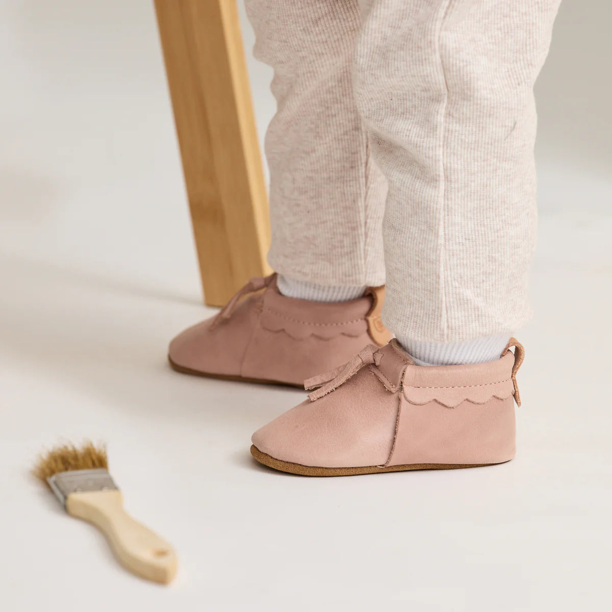 Pretty Brave Moccasins Dusky Pink