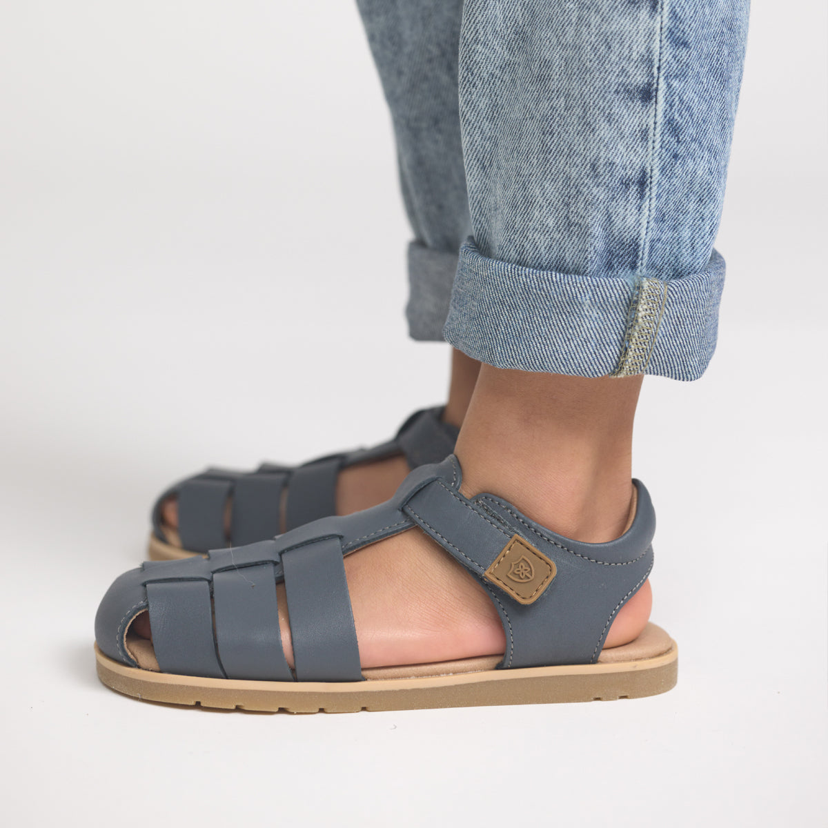 Pretty Brave Child Sandal Rocco Indigo