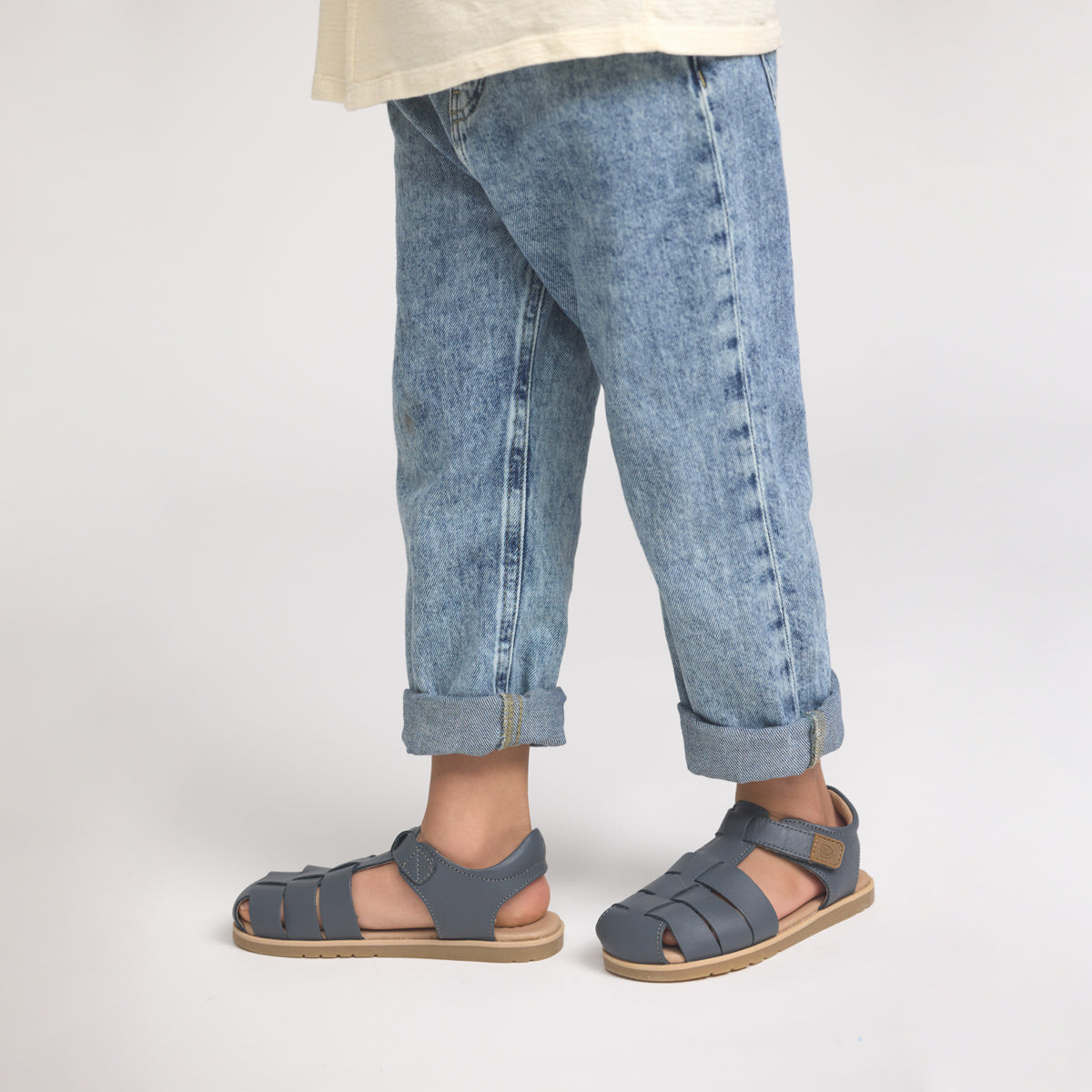 Pretty Brave Child Sandal Rocco Indigo