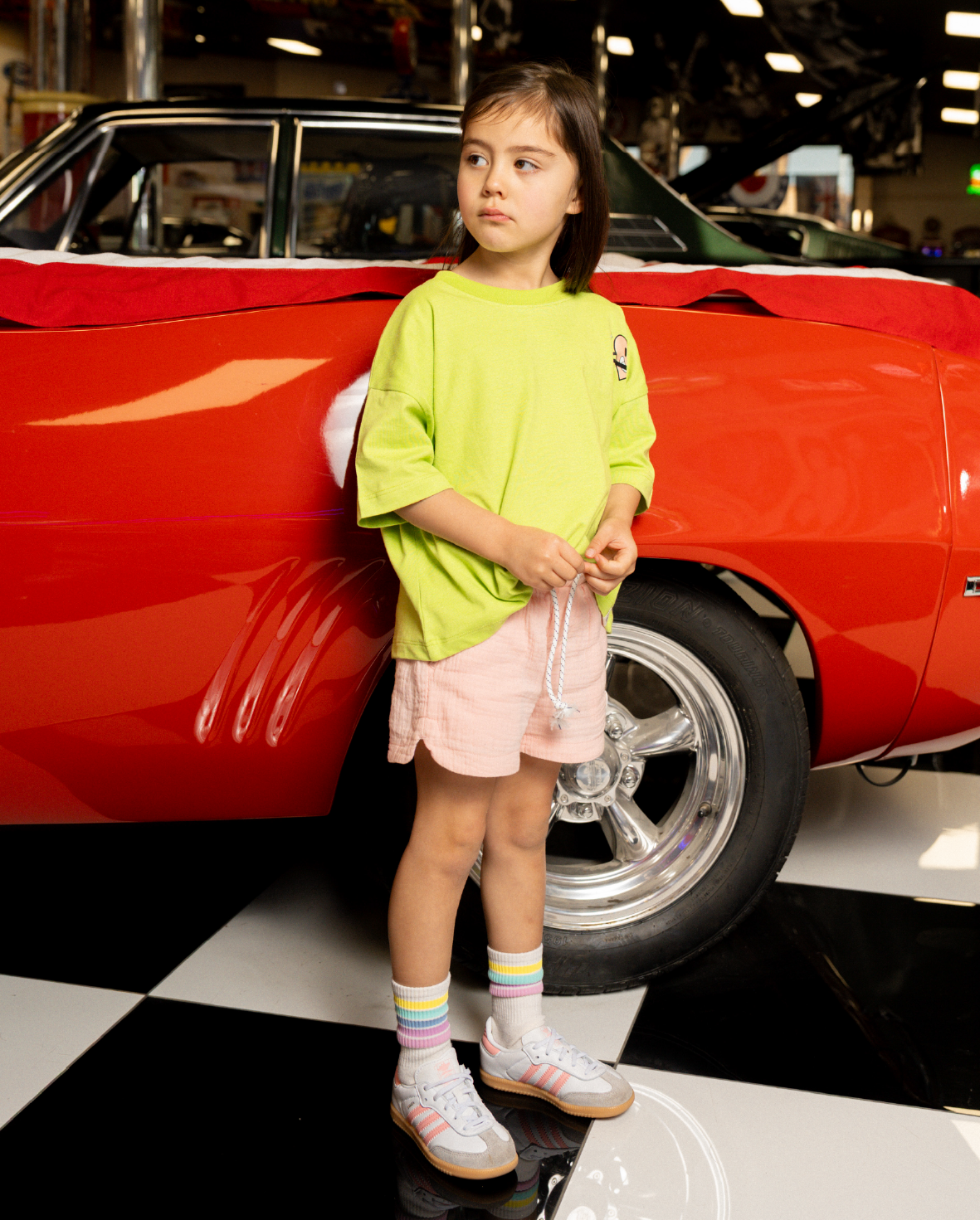 The Girl Club Pink Muslin Shorts