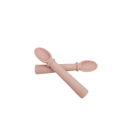 Petite Eats Silicone Baby Spoons Petal