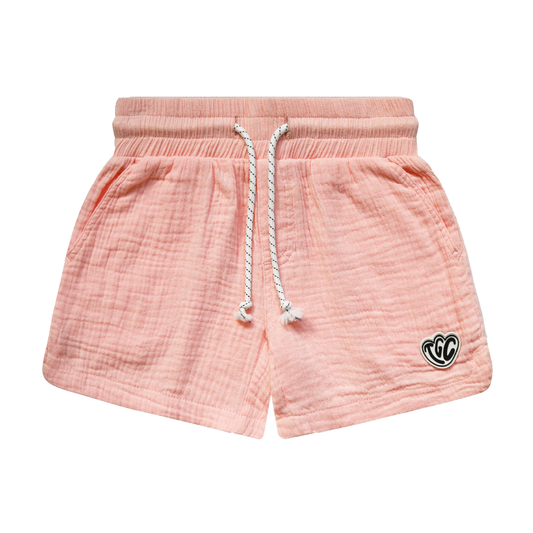 The Girl Club Pink Muslin Shorts