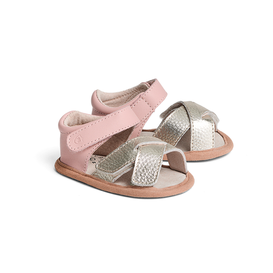 Pretty Brave Criss-Cross Sandal Blush/Gold