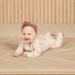 Quincy Mae Ribbed Baby Jumpsuit Mushroom