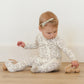 Quincy Mae Bamboo Zip Footie | Woodland