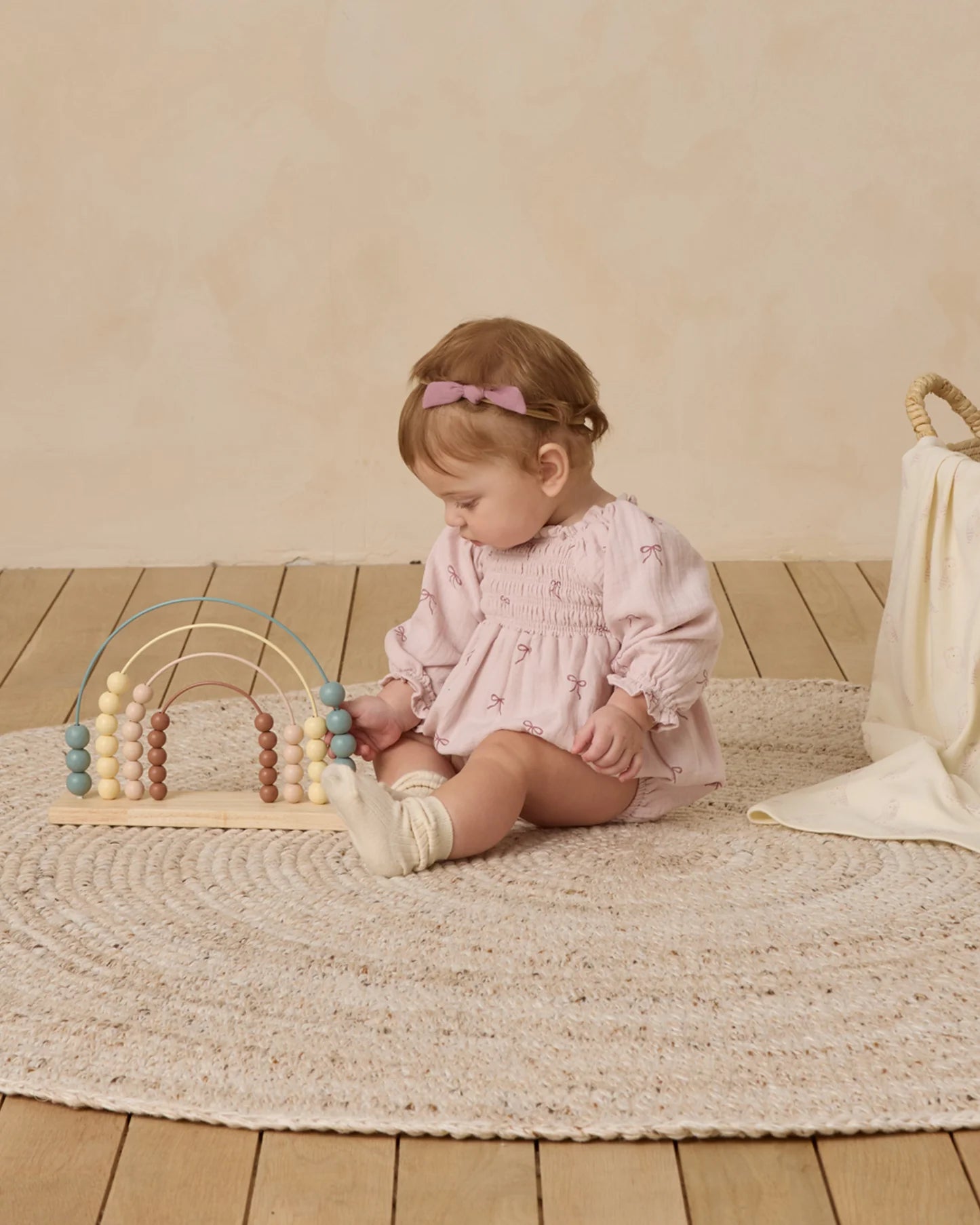 Quincy Mae Eden Romper Bows | Lilac