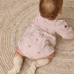 Quincy Mae Eden Romper Bows | Lilac
