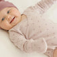Quincy Mae Side Snap Bodysuit | Lilac Ditsy