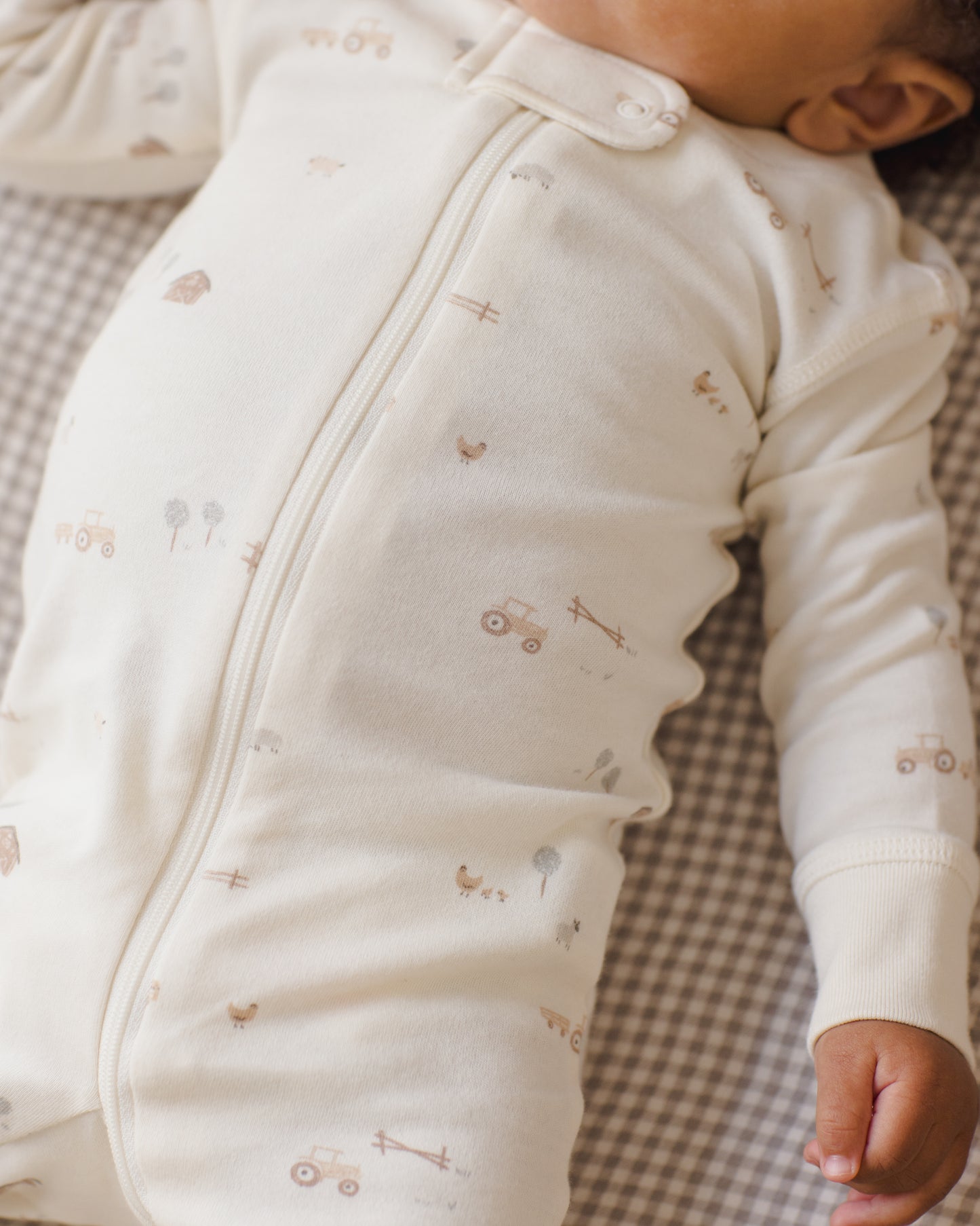 Quincy Mae Zip Long Sleeve Sleeper Farm