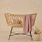 Quincy Mae Waffle Baby Blanket Mauve