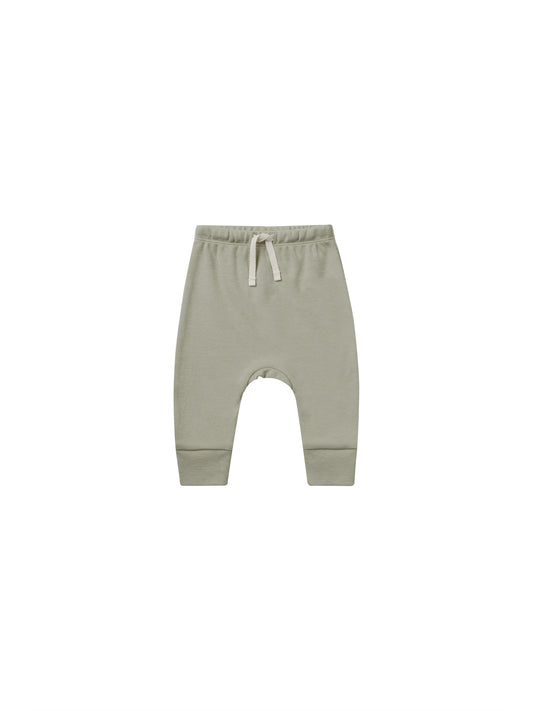 Quincy Mae Drawstring Pant Sage